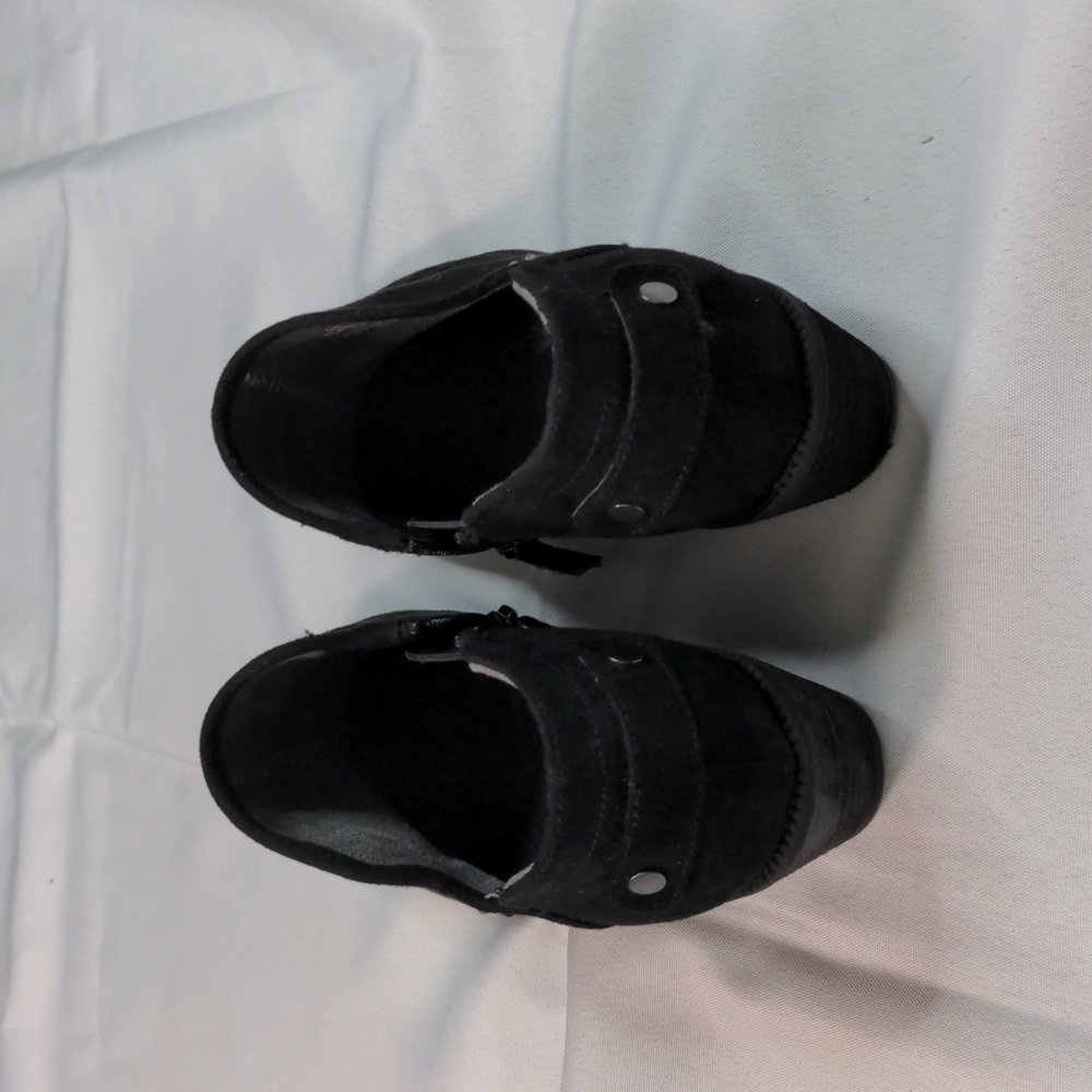 Dr. Scholls Women's Black Better Almond Toe Block Heel Size 6.5 - Picture 3 of 8